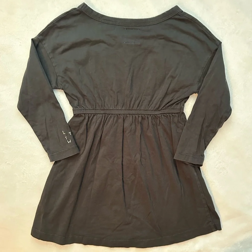 Letter to the World Charcoal Spruce “A Roots Tale” Toddler Dress Girls 2/3T Gray
